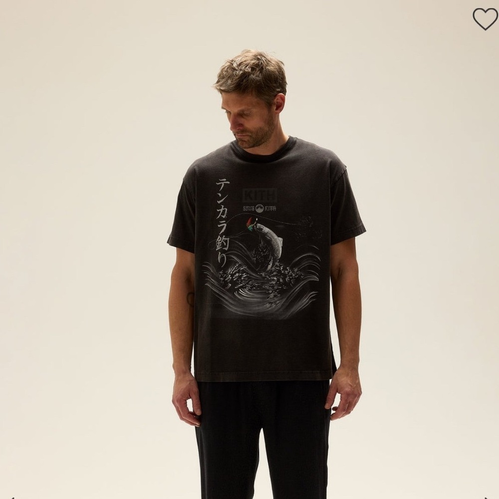 Kith Black Short Sleeve Graphic Tee